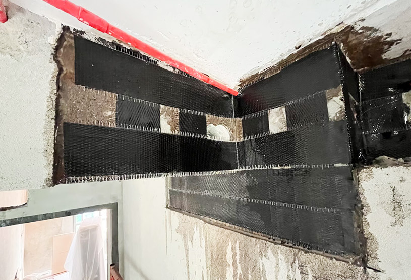 Proyecto de tejido de fibra de carbono