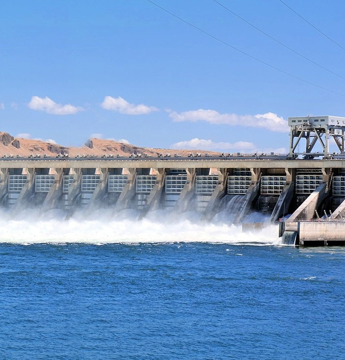 Sistema de conservación de agua e ingeniería hidroeléctrica