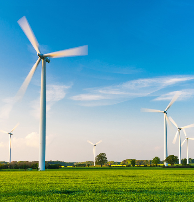 Sistemas de ingeniería de energía nuclear y eólica